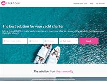 Tablet Screenshot of clickandboat.com